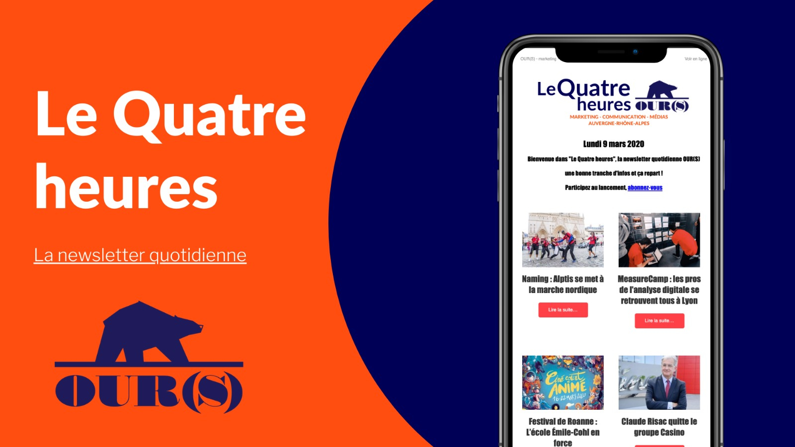 OUR(S) lance « Le Quatre heures », une newsletter quotidienne