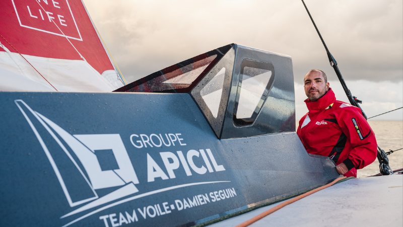 Vendée Globe : Apicil ne regrette pas l’aventure Damien Seguin