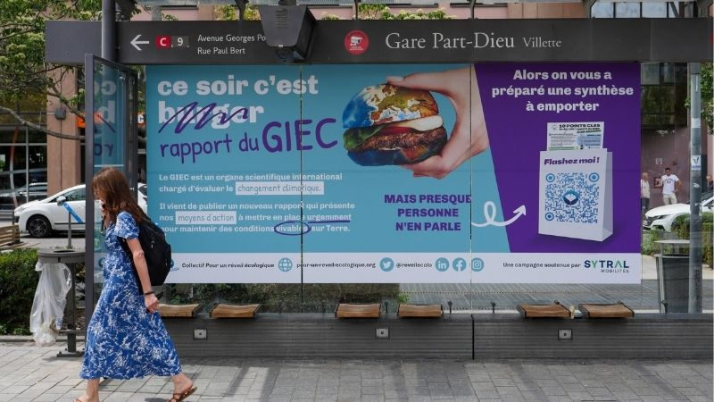 Le rapport du GIEC s'affiche dans les transports lyonnais