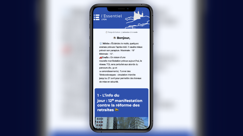 L'infolettre l'Essentiel débarque à Lyon