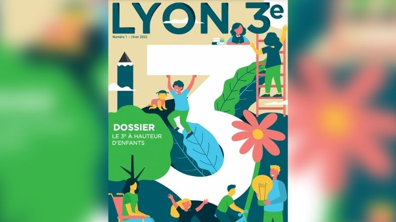 Avicom’ crée la maquette du magazine « Lyon 3e »