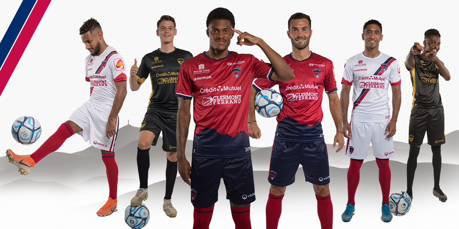 Le Clermont Foot 63 dévoile ses maillots 2020-2021