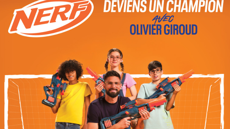 Olivier Giroud devient le nouvel ambassadeur de Nerf